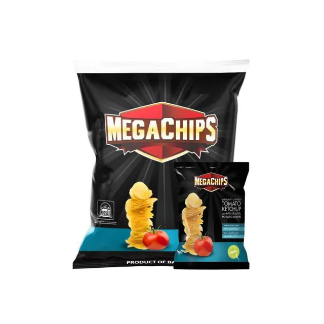 ميجا تشيبس شيبس بطاطس كاتشب طماطم، 22x13جم