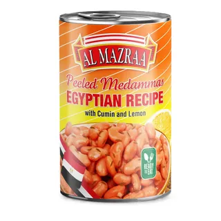 Al Mazraa Peeled Foul Egyptian Recipe, 400g