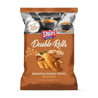 Snips Peanut Roasted Baked Bread Rolls, 40g