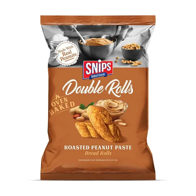 Snips Peanut Roasted Baked Bread Rolls, 40g