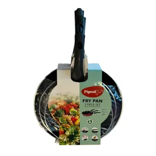 Pigeon Fry Pan Set, 3 Pieces