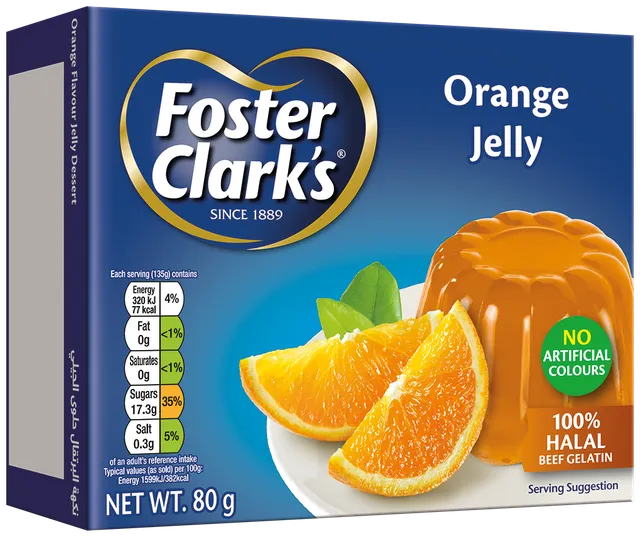 Foster Clark's Orange Jelly Dessert, 80g