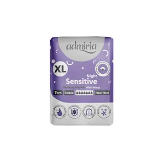 أدميريا نايت ماكسي ثيك سانيتاري نابكين، XL، 7 قطع