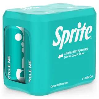 سبرايت ليمون ونعناع مشروب غازي 6x330ml