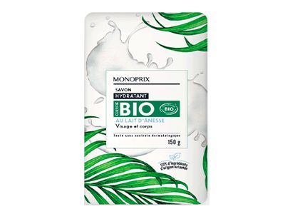 Monoprix Bio Unscented Hypoallergenic Bar Soap, 150g