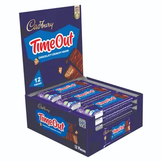 Cadbury Timeout Wafer Chocolate Bar, 12x41.6g