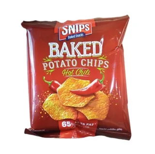Snips Hot Chili Flavor Baked Potato Chips, 12g