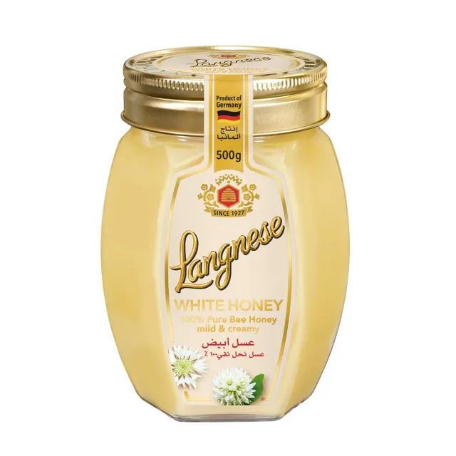 لانجنيز عسل ابيض كريمي خفيف 500 غم