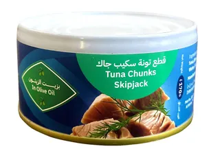 سيمك تونة سكيبجاك قطع في زيت زيتون، 170جم