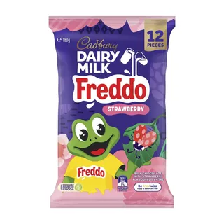 Cadbury Dairy Milk Freddo Strawberry Chocolate Bag, 180g