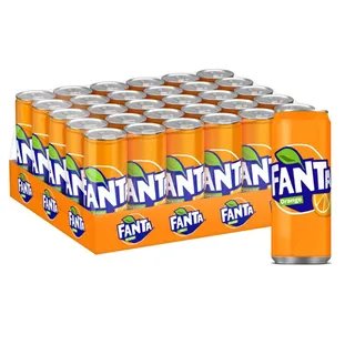 Fanta Orange Soft Drink Can, 30x250ml