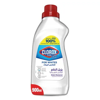 Clorox Clothes Liquid Stain Remover & Supreme Whitener For White Clothes, 900ml
