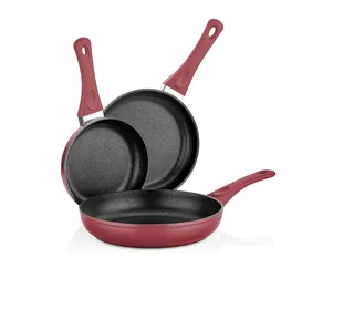 Saflon Steel Premium Frypan Set, 28cm, 24cm, 20cm, 3 Pieces