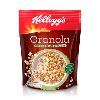 كيلوجز غرانولا شوكولاتة بيضاء بالفستق، 320g