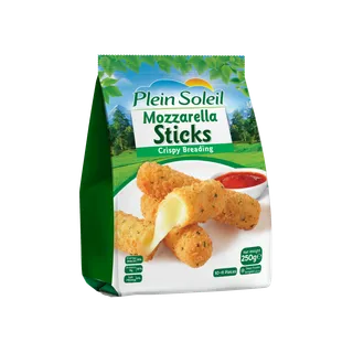 Plein Soleil Breaded Mozzarella Sticks, 250g
