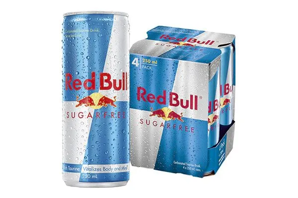 ريد بول مشروب طاقة خالي السكر، 4x250ml