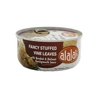 Al Alali Fancy Stuffed Vine Leaves With Burghul & Natural Pomegranate Sauce, 280 G