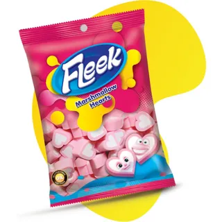 Fleek Heart Marshmallow Candy, 36g