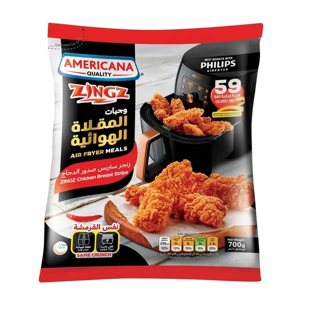 Americana Air Fryer Zingz Chicken Breast Strips, 700g