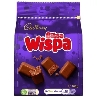Cadbury Bitsa Wispa Chocolate Bag, 100g