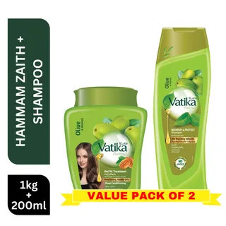 Vatika Deep Conditioning Hot Oil Treatment, 1kg + Shampoo, 200ml