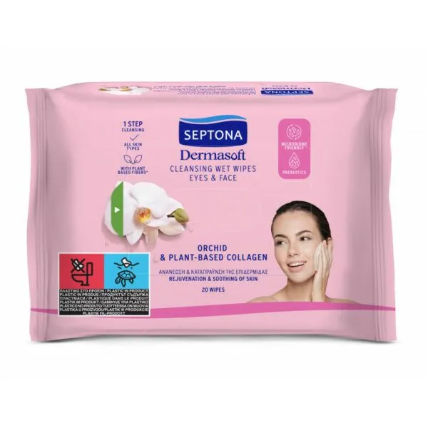 Septona Daily Clean Facial Wipes Orchid
