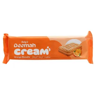 Deemah Orange Cream Biscuits, 68g