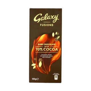 Galaxy Fusions 70% Cocoa Dark Chocolate Tablet, 100g