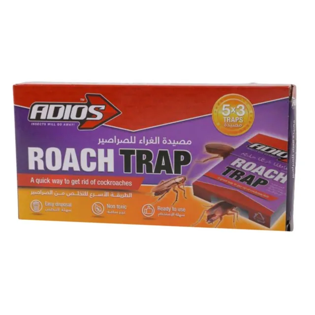 Adios Roach Trap 5x3 Traps