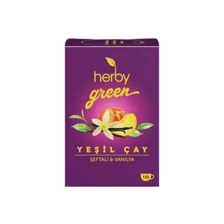 Herby Peach & Vanilla Green Tea Bags, 27g, 18 Bags