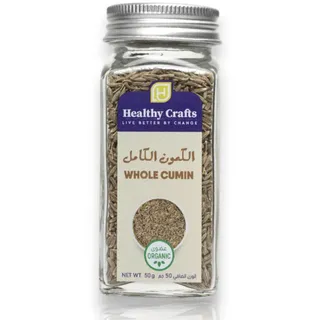 Healthy Crafts Organic Cumin Whole, 50g