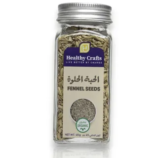 Healthy Crafts Organic Fennel Seeds, 45g