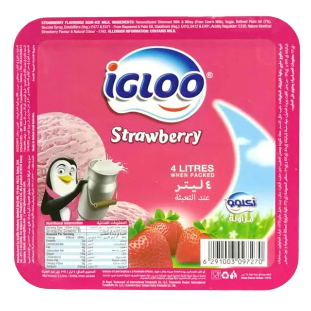 Igloo Strawberry Ice Cream 4 L