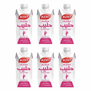 KDD Low Fat Long Life Fortified Milk With Calcium & Vit A&D 6x250ml