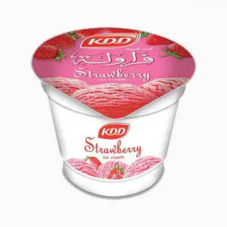 Kdd Strawberry Ice Cream Cup 100ml