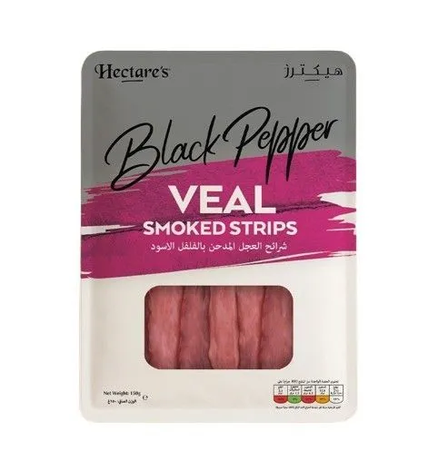 Hectare’s Black Pepper Veal Smoked Strips, 150g