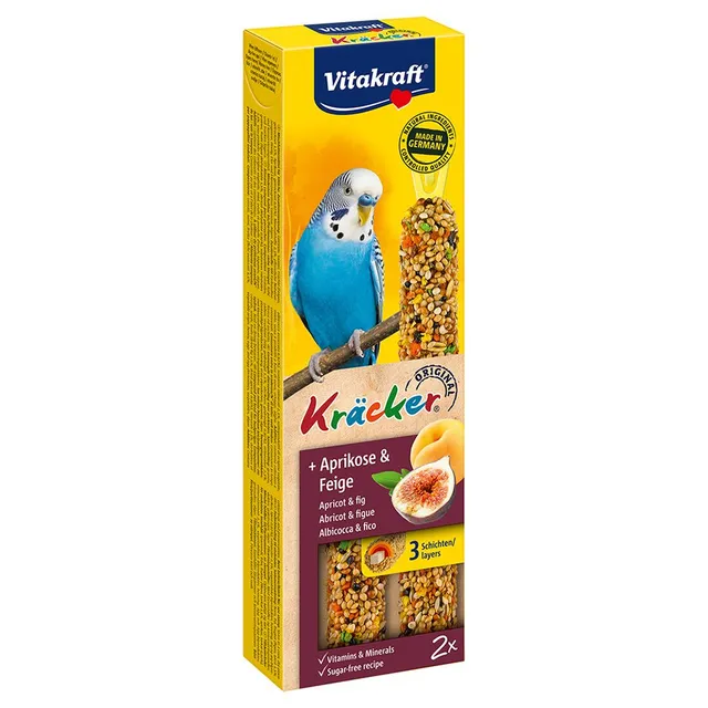 Vitakraft Kracker Apricot & Fig Bird Treat, 60g