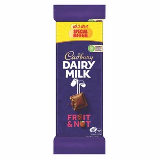 Cadbury Dairy Milk Fruit & Nut Chocolate Bar, 3x95g