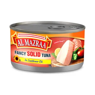 Al Mazraa Fancy Solid Tuna Tin in Sunflower Oil, 170g