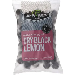 Al Fares Dry Black Lemon Whole 500 gm