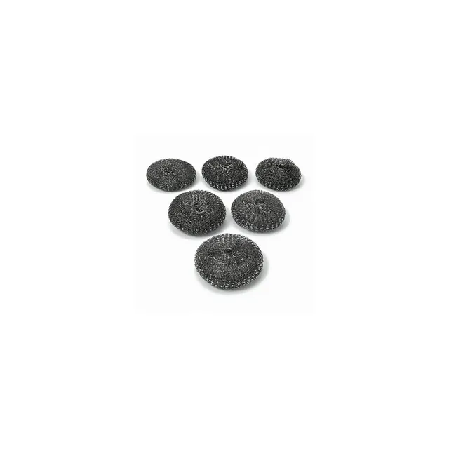 Al Houda Round Sin Steel Wool, 6 Pieces