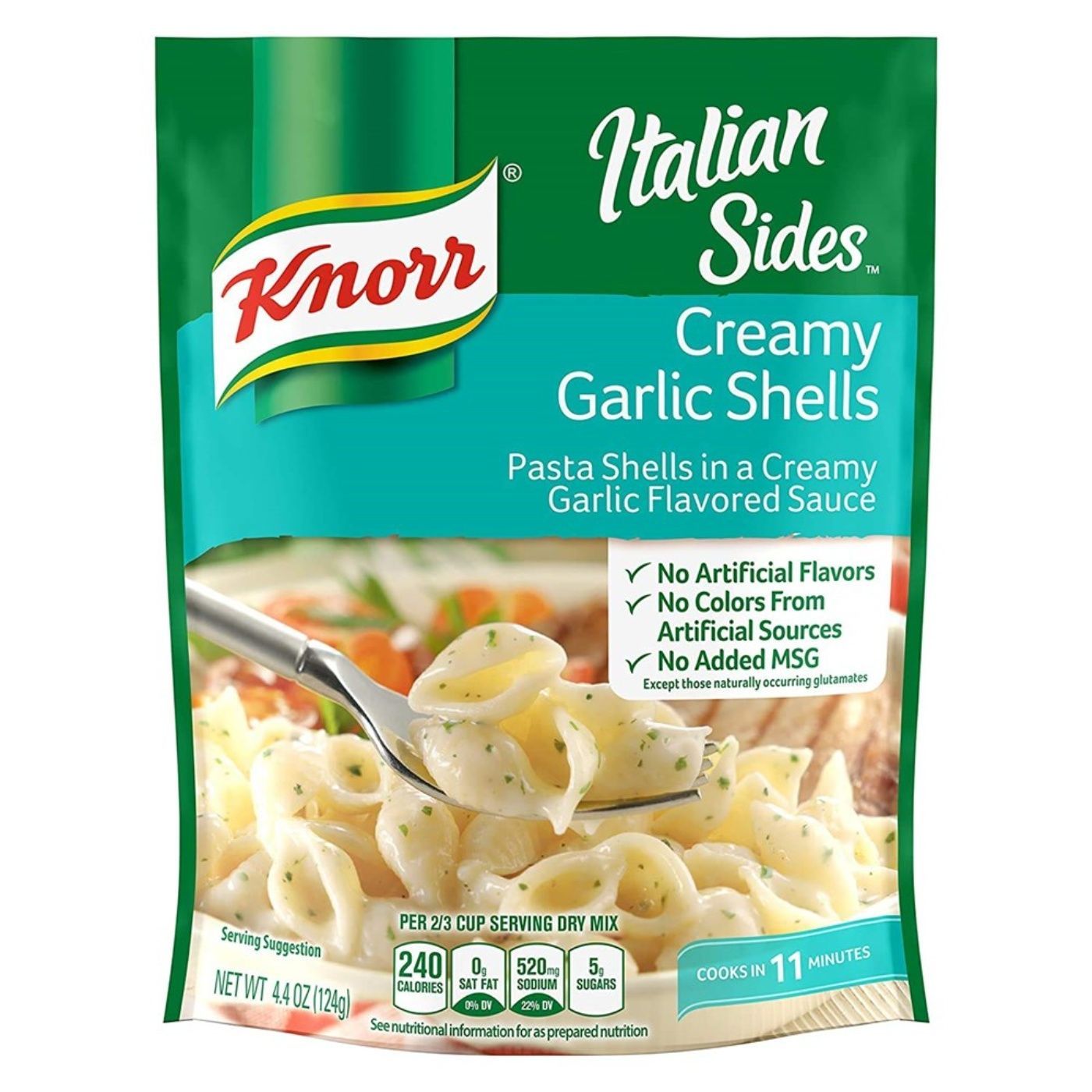 Knorr Pasta Creamy Garlic, 124g