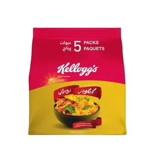 كيلوجز نودلز بنكهة دجاج بالكاري، 5x70g
