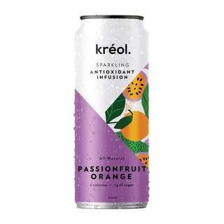 Kreol Antioxidant Infusion Passionfruit Orange Sparkling 330ml