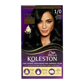 Koleston Wella 1/0 Darkest Night Black Color Cream