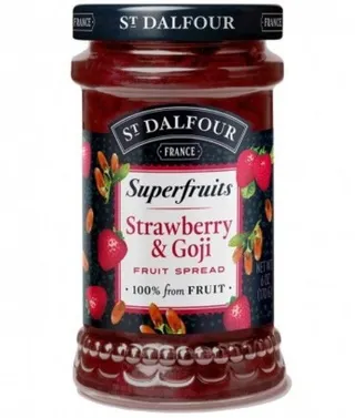 St Dalfour Superfruits No Added Sugar Strawberry & Goji Fruit Spread, 170g