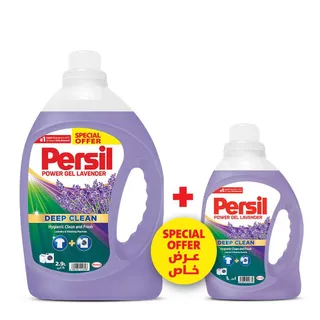 Persil Deep Clean Plus Technology Lavendar Gel Laundry Detergent Liquid, 2.9L+1L Free