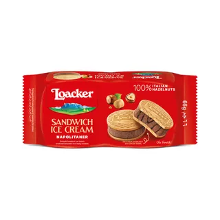 Loacker Napolitaner Mini Sandwich Ice Cream, 66g