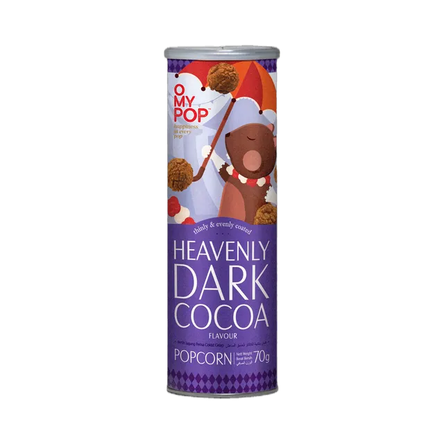 O My Pop Heavenly Dark Cocoa Popcorn, 70g