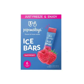 Popsmalaya Raspberry Ice Bars, 6x270ml